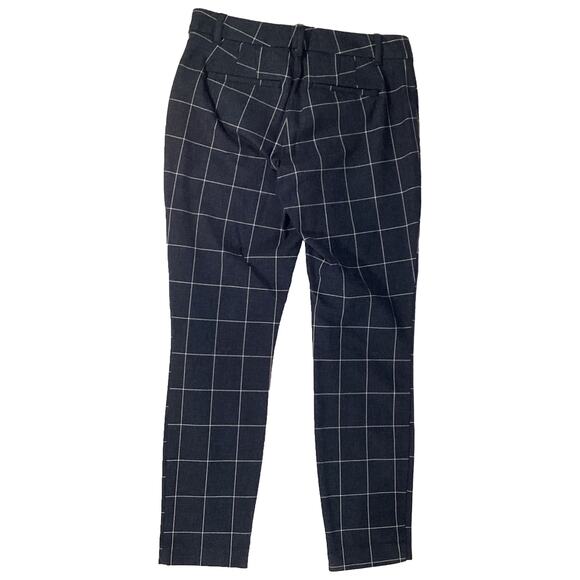 Gap Curvy Signature Skinny Ankle Navy Plaid Trouser Pants Women's Size 8 NWOT - Picture 9 of 9